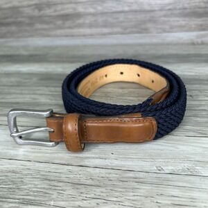 Orvis Belt Mens Size 40 Blue Flex Stretch Braided Preppy Golf 2Y5A